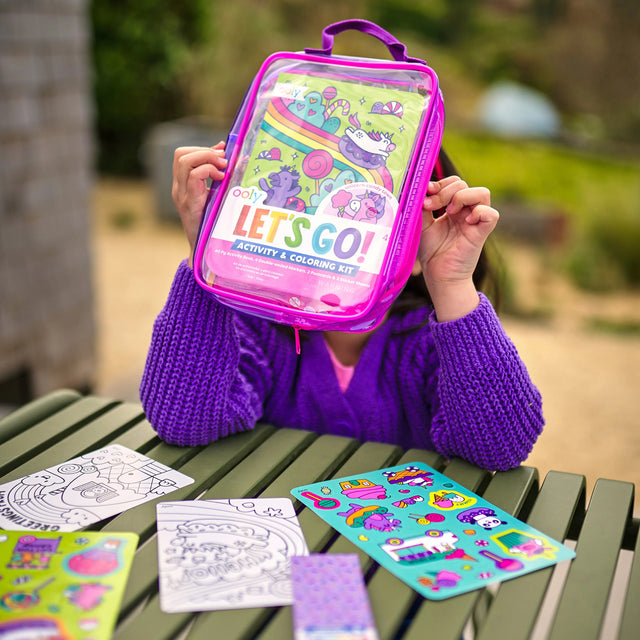 Let's Go! Activity & Coloring Kit - Unicorn Candy Town