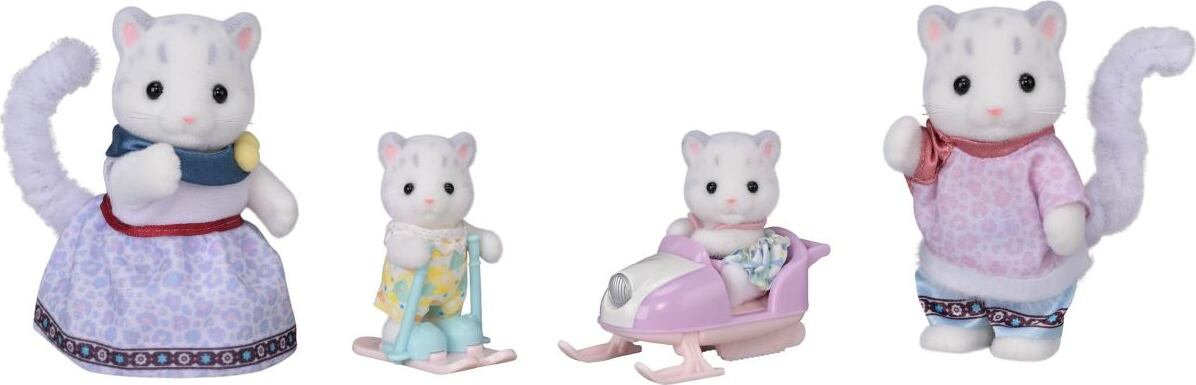 Calico Critters Snow Leopard Family