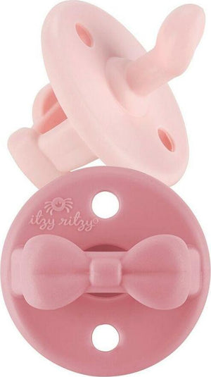 Sweetie Soother - 2-Pack Orthodontic Silicone Pacifiers (Ballet Slipper & Primrose 6-18M)