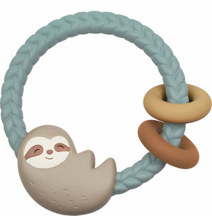 Ritzy Rattle - Silicone Teether w/ Rattle (Sloth)