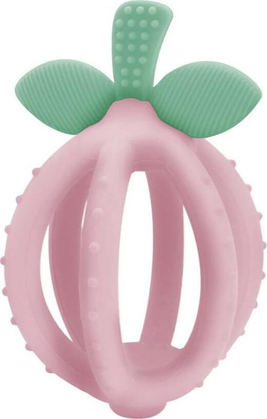 Bitzy Biter Pink Lemonade -Silicone Teething Ball