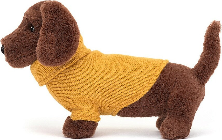 Sweater Sausage Dog Yellow