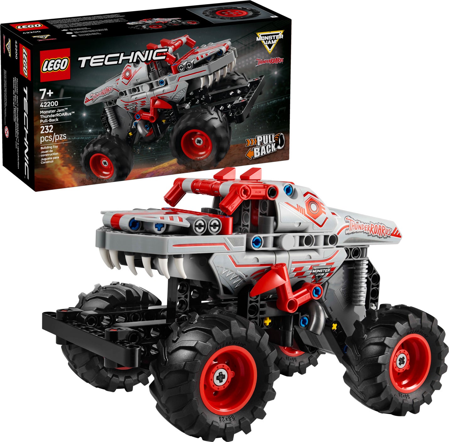 LEGO Technic: Monster Jam™ ThunderROARus™ Pull-Back - Gingerbread