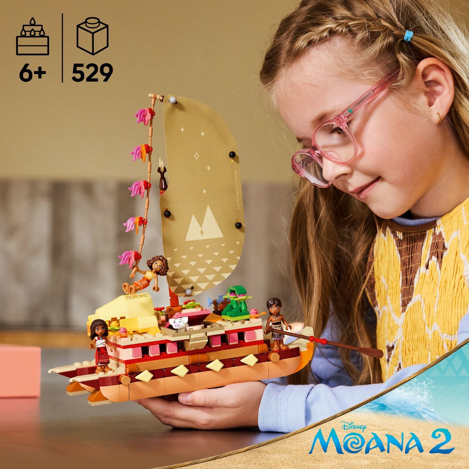 LEGO Disney Princess: Moana's Adventure Canoe - Gingerbread House Toys