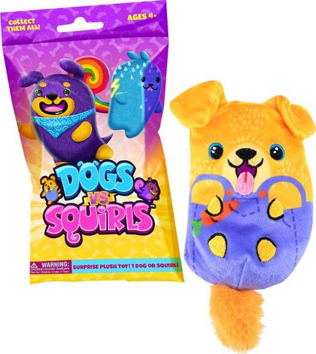 Dogs vs Squirls 4 inch Plush Mystery Bag (assorted)