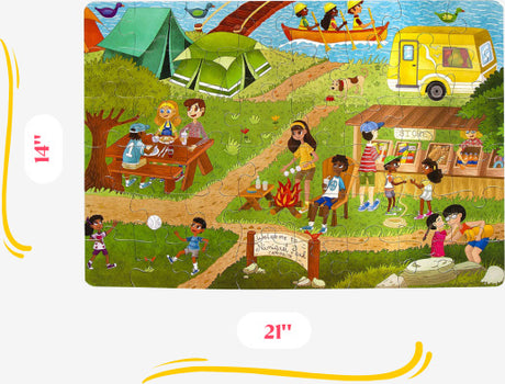 Camping Outdoors 48 Piece Jumbo Puzzle