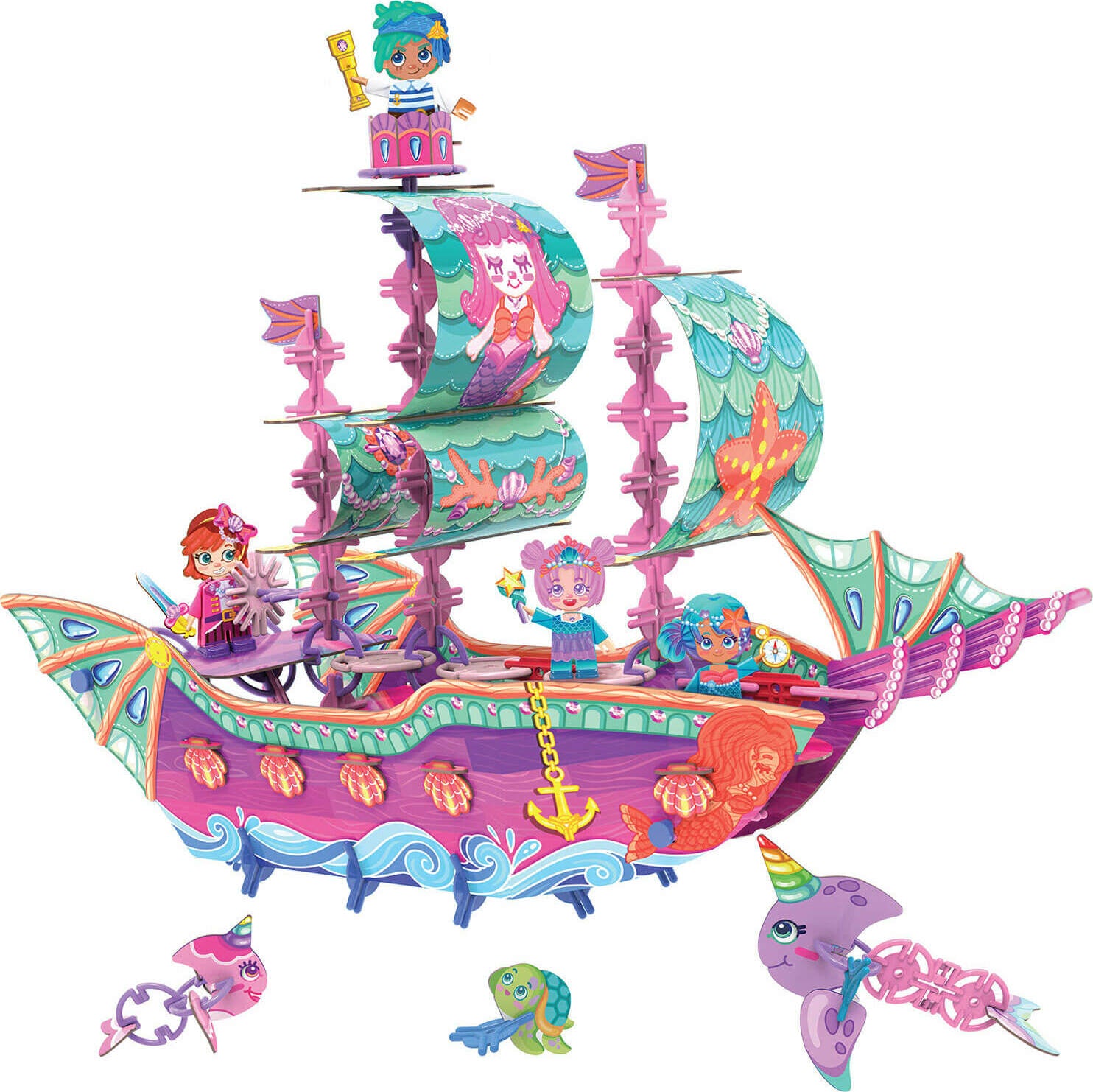 Pinxies - Marvelous Mermaid Ship - Gingerbread House Toys