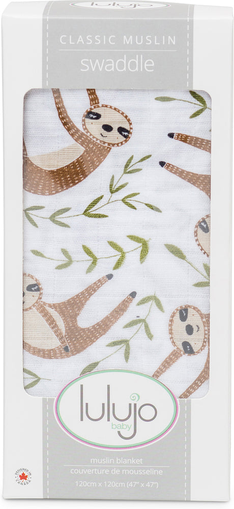Classic Muslin Swaddle - Modern Sloth