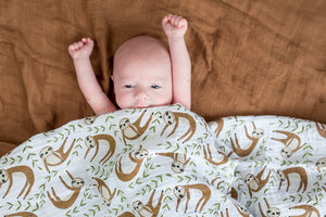 Classic Muslin Swaddle - Modern Sloth