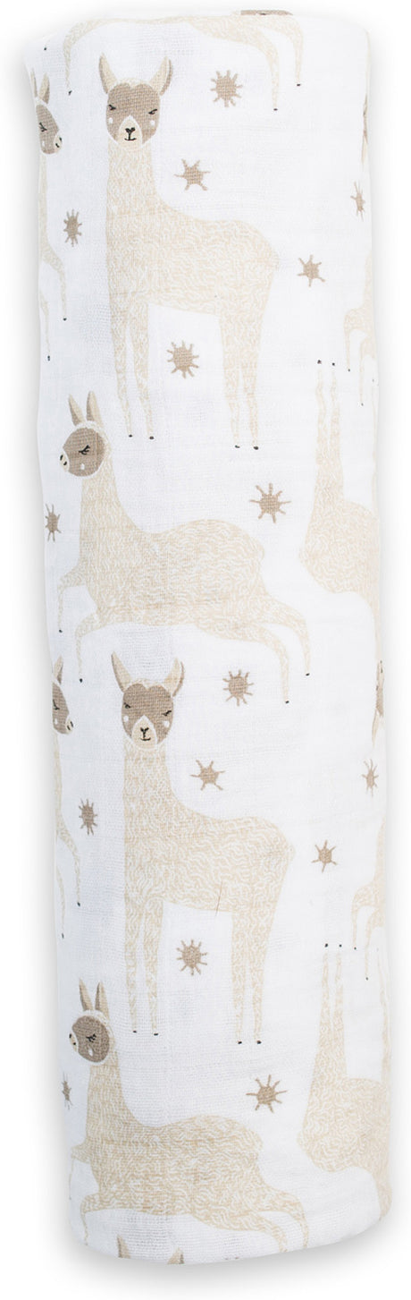 Classic Muslin Swaddle - Modern Llama