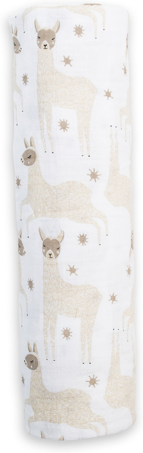 Classic Muslin Swaddle - Modern Llama