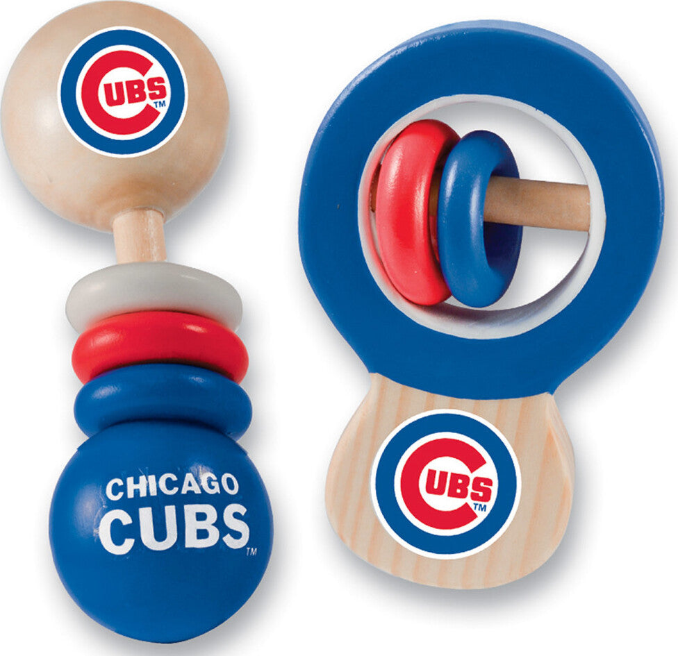 Chicago Cubs MLB Wood Rattle 2-Pack