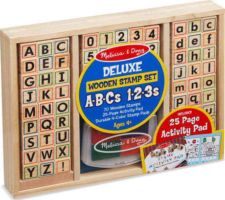Wooden ABC Activity Stamp Set