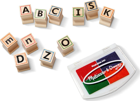 Wooden ABC Activity Stamp Set
