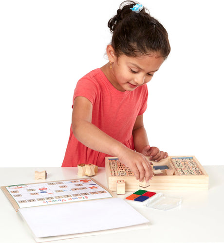Wooden ABC Activity Stamp Set