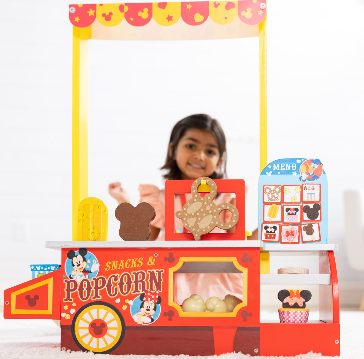 Disney Snacks and Popcorn Wooden Food Counter