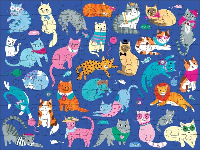 Cats & Dogs 100 Piece Double-Sided Puzzle
