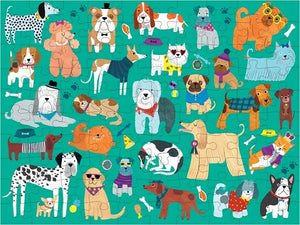 Cats & Dogs 100 Piece Double-Sided Puzzle