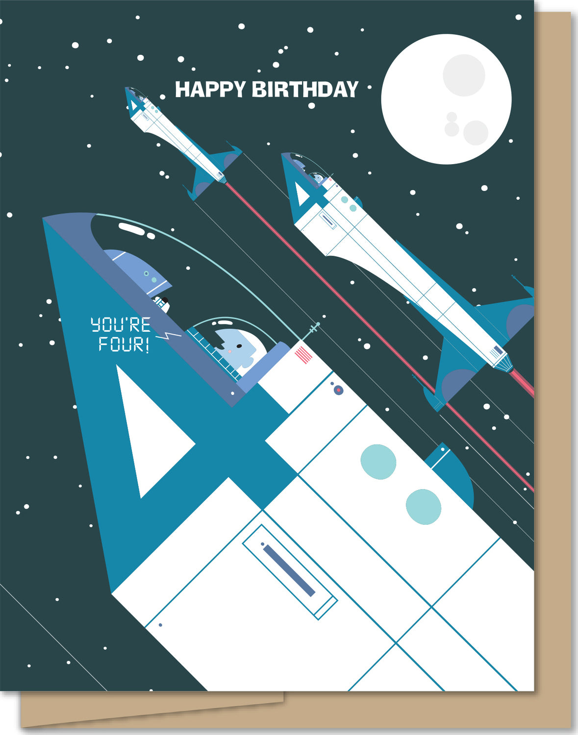 Blast off for Four (card)