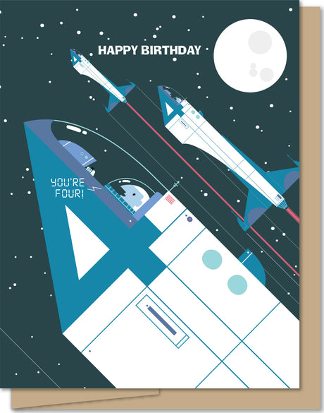 Blast off for Four (card)
