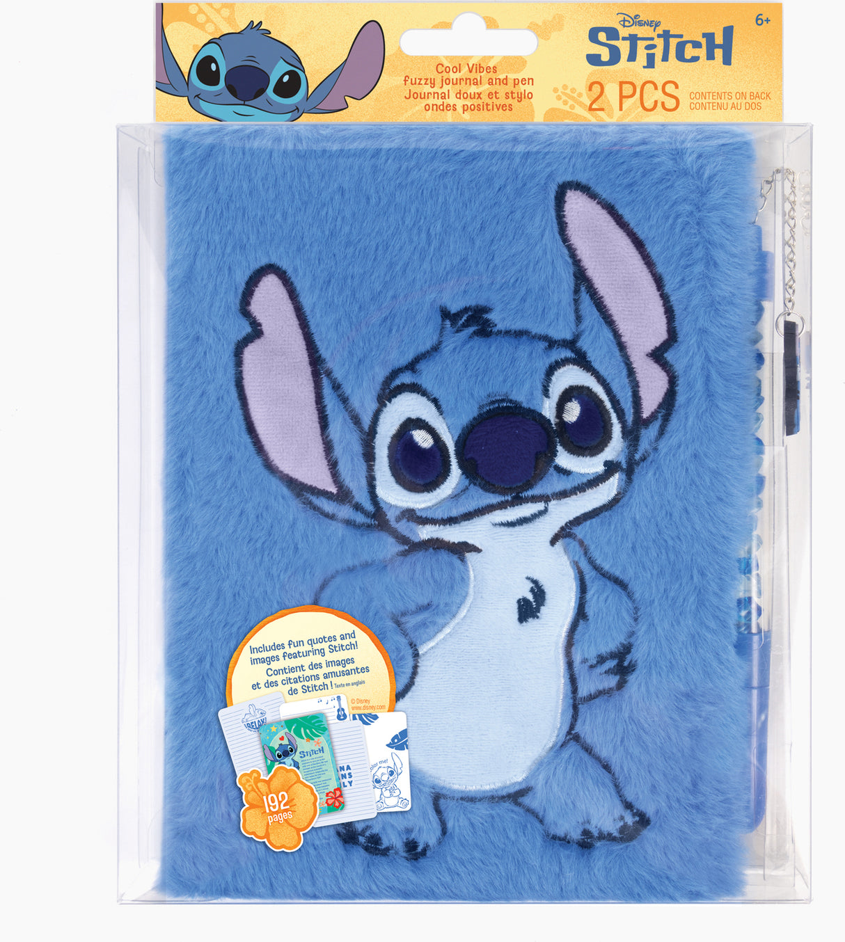 Disney: Stitch Cool Vibes Fuzzy Journal and Pen