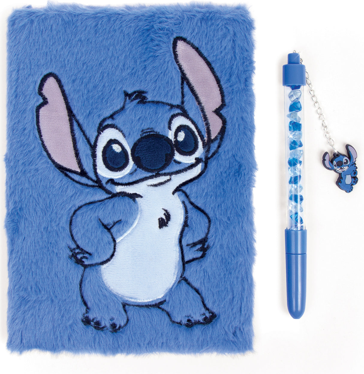 Disney: Stitch Cool Vibes Fuzzy Journal and Pen