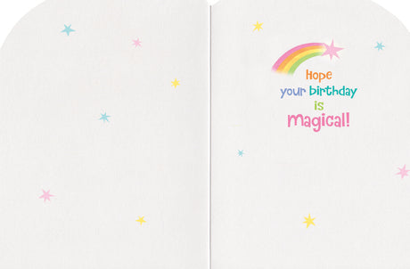 Unicorn & Rainbow Die-Cut Card