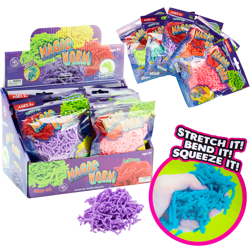 Magic Worms in Tubes Asst