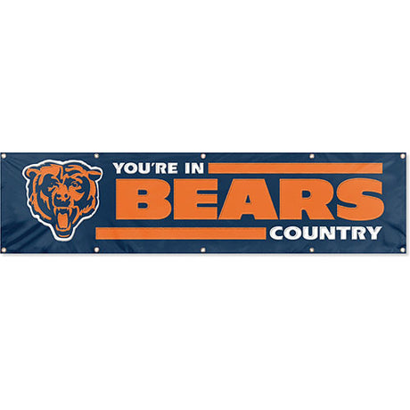 Chicago Bears Giant 8' x 2' Banner "You're in Bears Country"