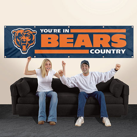 Chicago Bears Giant 8' x 2' Banner "You're in Bears Country"