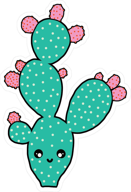 Stickers -  Kawaii Paddle Cactus Vinyl