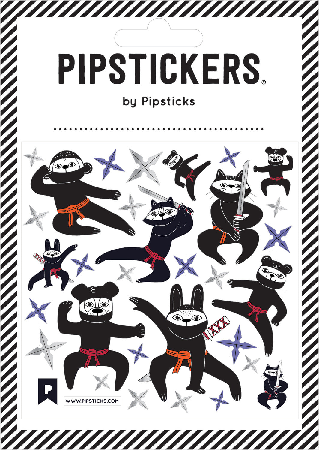 Stickers -  Ninja Animals (4x4)
