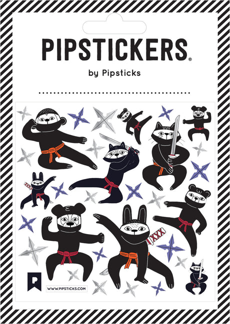 Stickers -  Ninja Animals (4x4)