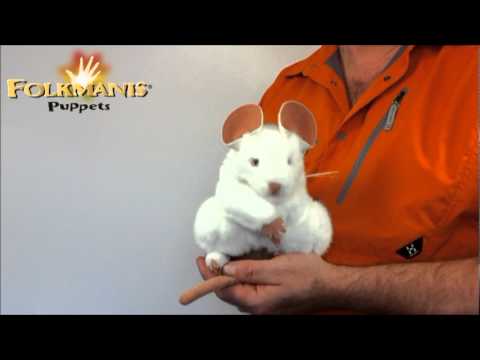 Folkmanis White Mouse Puppet