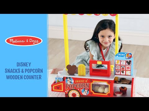 Disney Snacks and Popcorn Wooden Food Counter