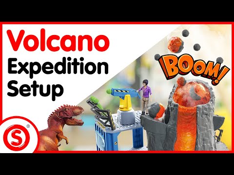 Volcano Expedition Base Camp Dinosaur Playset