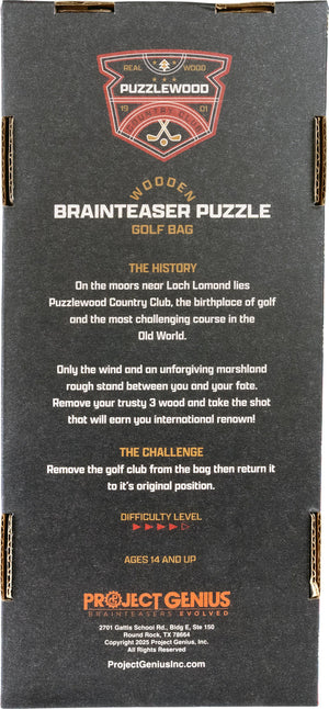 Heritage Wooden Golf Bag Puzzle