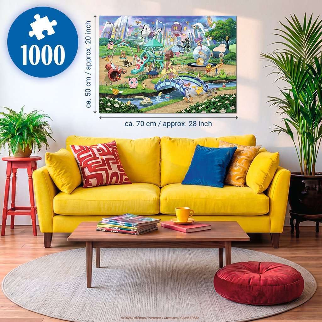Pokémon Eevee and Park 1000 Pc Puzzle