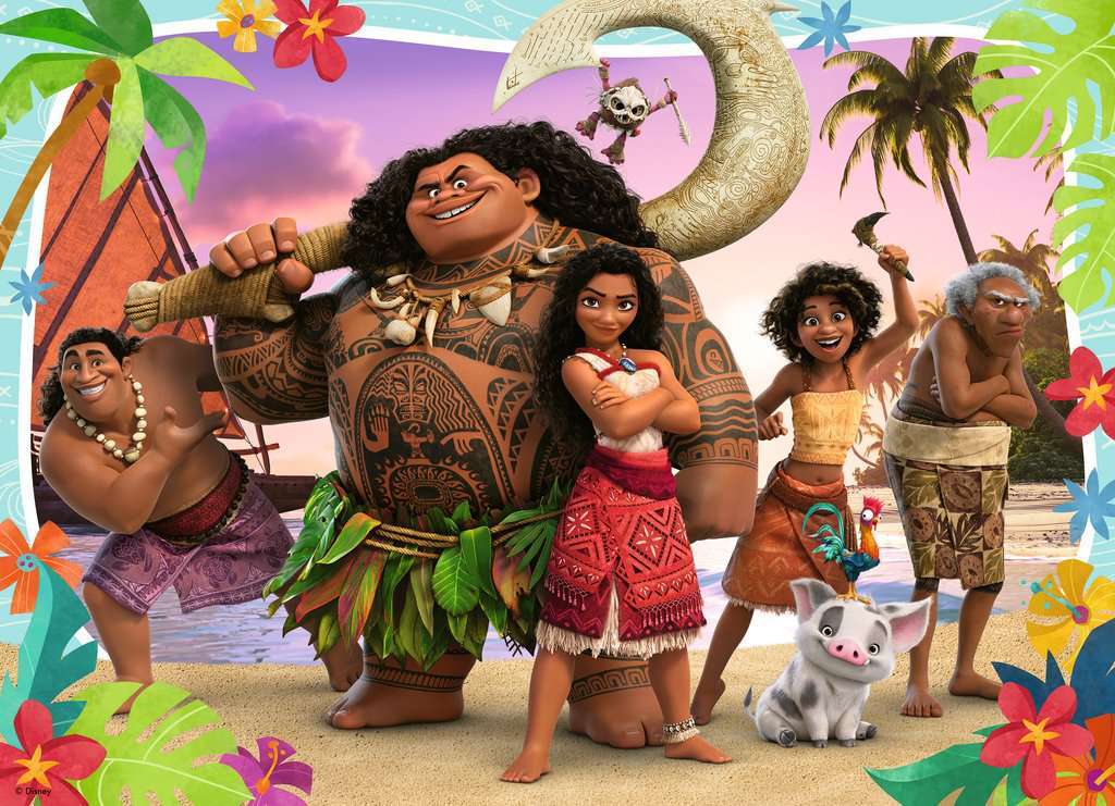 Disney Moana Bumper Pack 4x100pc Puzzles - Gingerbread House Toys