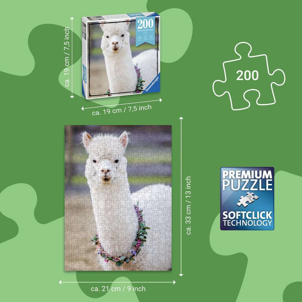 Puzzle Moments: Alpaca (200 pc Puzzles)