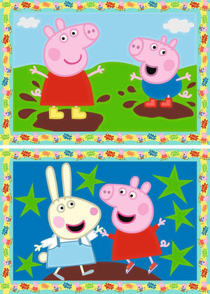 CreArt - Serie Junior: 2 x Peppa Pig - Paint by numbers for kids 5 years up