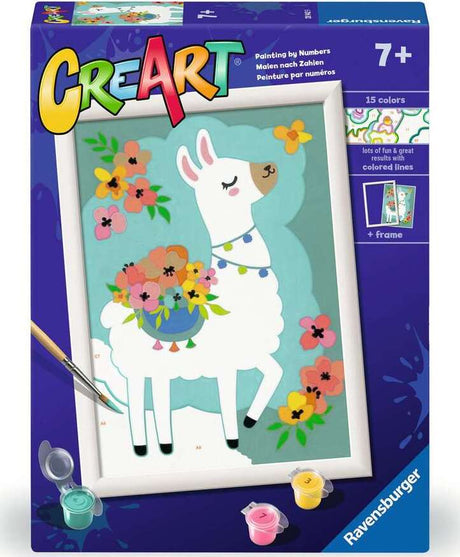 CreArt - No Probllama - Paint by numbers for kids 7 years up