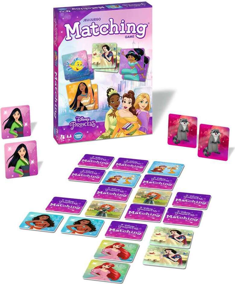 Princess Matching Game - Trilingual - Gingerbread House Toys