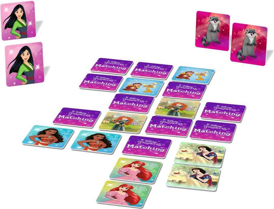 Princess Matching Game プリンセスマッチングゲーム Princess Matching Game - Trilingual - Gingerbread House Toys