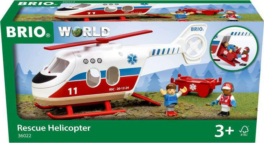 Rescue Helicopter - Gingerbread House Toys