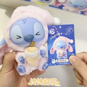 MINISO Disney Stitch Eat Something Before Sleep Collection Vinyl Plush Toy Surprise Box