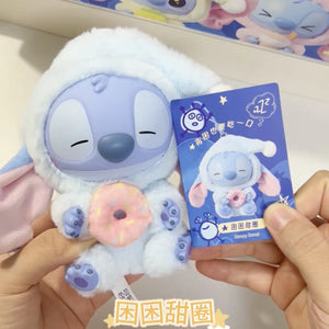 MINISO Disney Stitch Eat Something Before Sleep Collection Vinyl Plush Toy Surprise Box