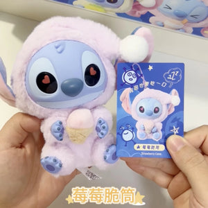 MINISO Disney Stitch Eat Something Before Sleep Collection Vinyl Plush Toy Surprise Box