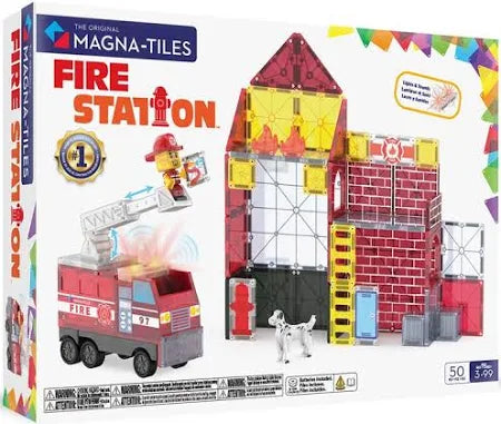 Magna-Tiles Fire Station 50pc
