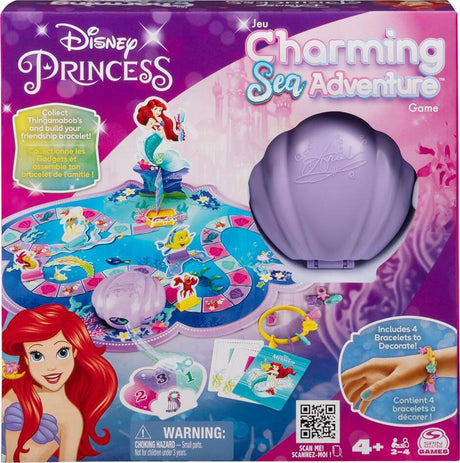 Disney Princess, Charming Sea Adventure Board Game, Featuring Ariel & Friends